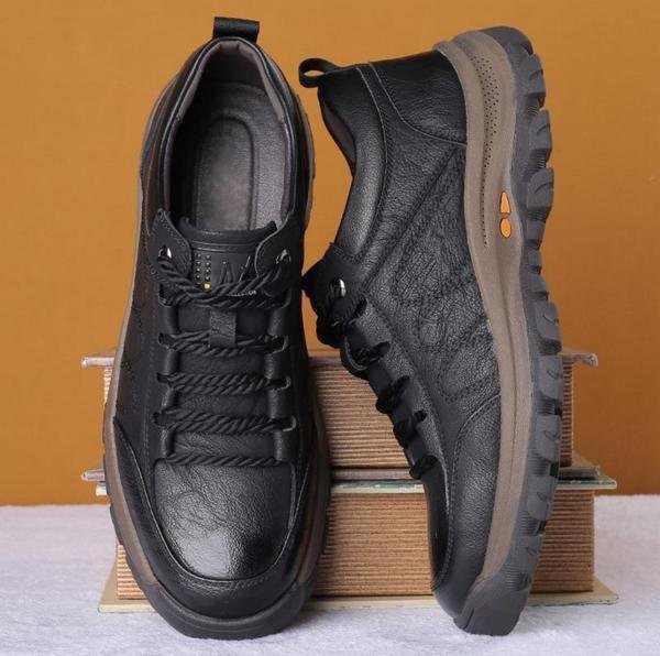 Herren Freizeitschuhe aus echtem Leder – Handgenäht, Bequem & Atmungsaktiv | Ideal für Alltag, Arbeit & Freizeit