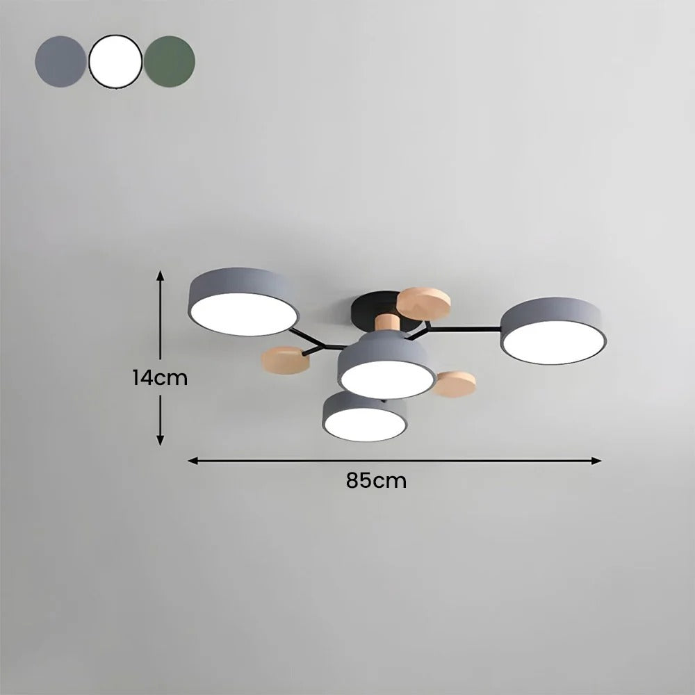 Contemporary LED Ceiling Light Flush Mount Multi-Light Fixture