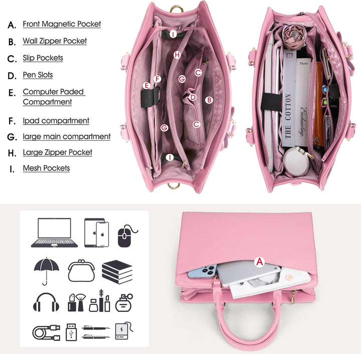 Women’s Office Laptop Tote Bag Practical & Polished Design