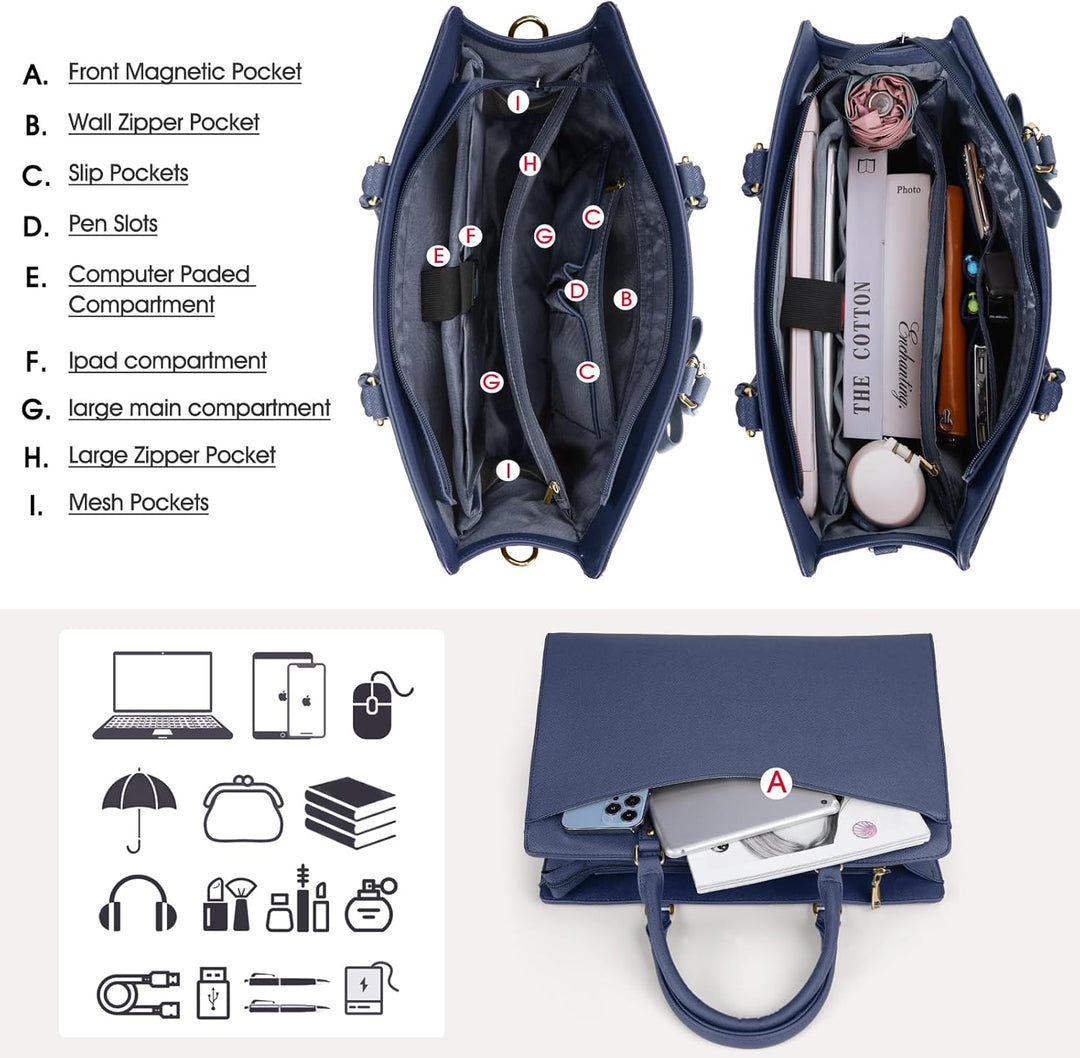 Women’s Office Laptop Tote Bag Practical & Polished Design