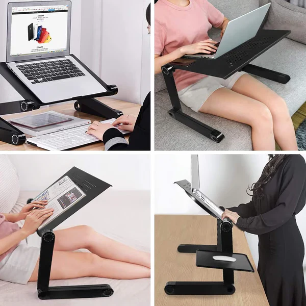 Verstellbarer 360° Laptopständer – Ergonomisch, Faltbar & Stabil | Flexibel einsetzbar im Büro, Homeoffice & unterwegs