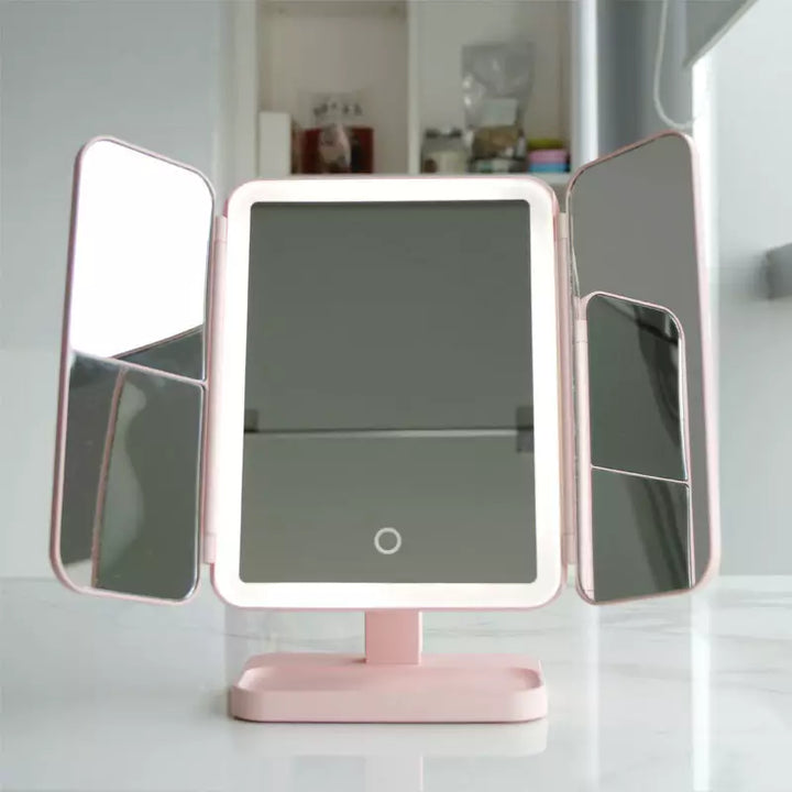 Illuminated Vanity Mirror Triple Light Modes with Magnifying Panels