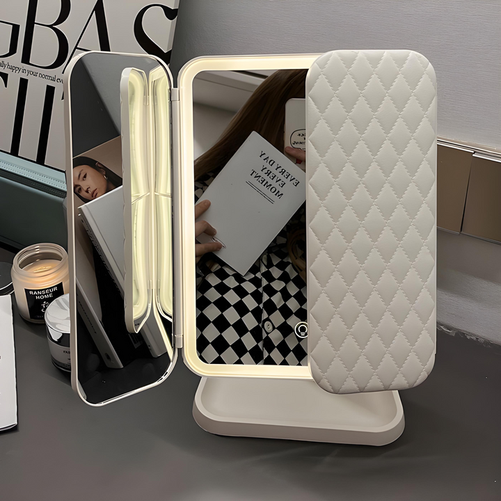 Illuminated Vanity Mirror Triple Light Modes with Magnifying Panels