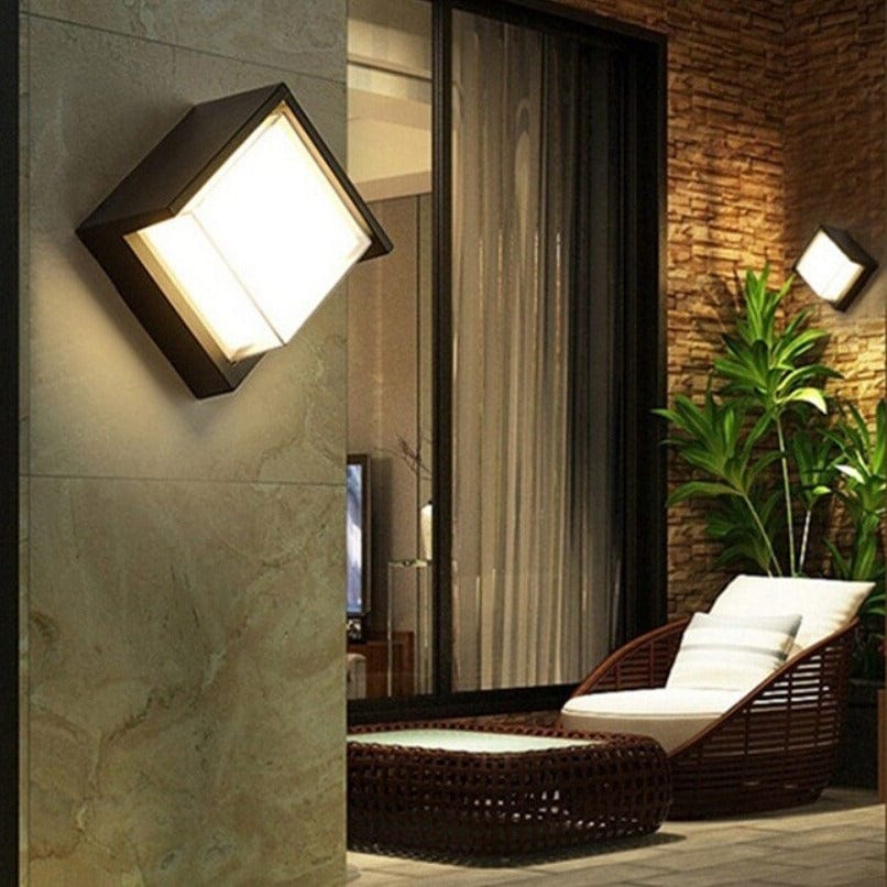 LED Motion Sensor Outdoor Wall Light Modern Design Fixture