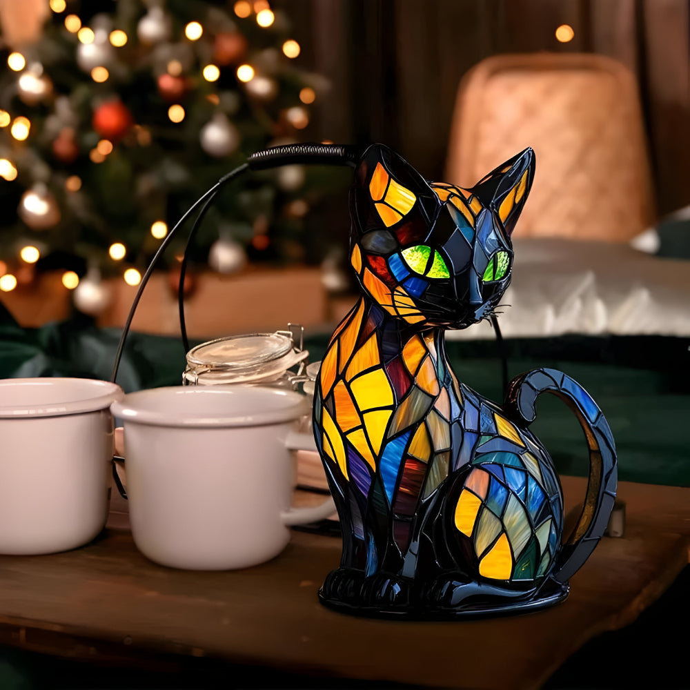 Cat Shaped Colour Changing Desk Lamp Decorative Ambient Light