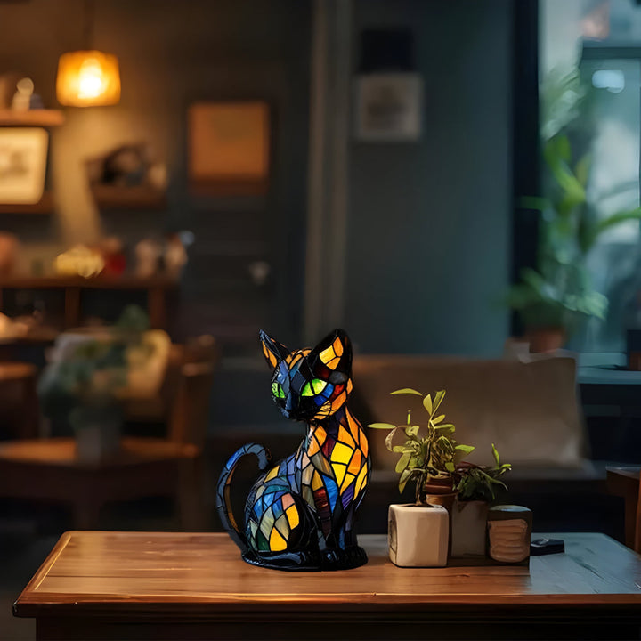 Cat Shaped Colour Changing Desk Lamp Decorative Ambient Light