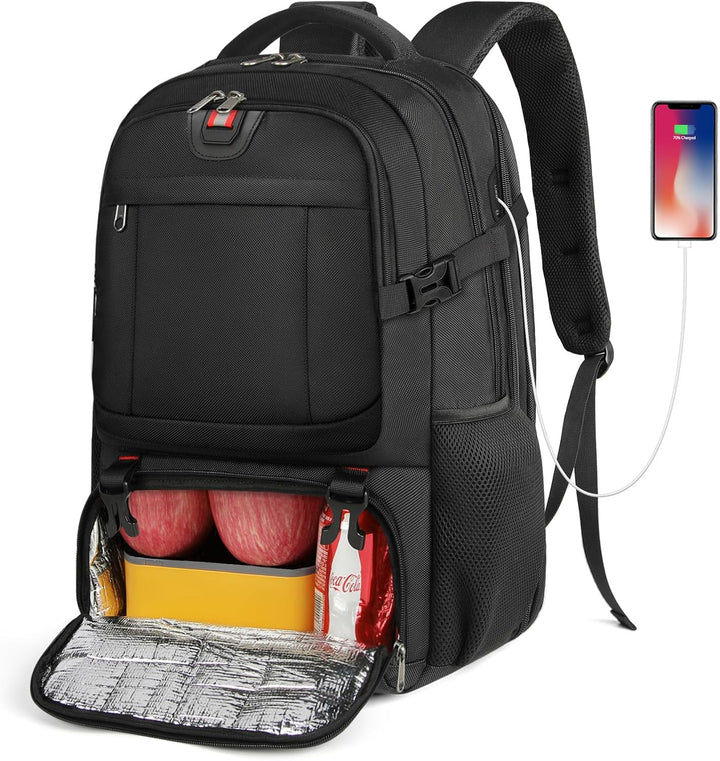 50L Laptop Travel Backpack 17.3 Inch with USB and Anti-Theft Pocket