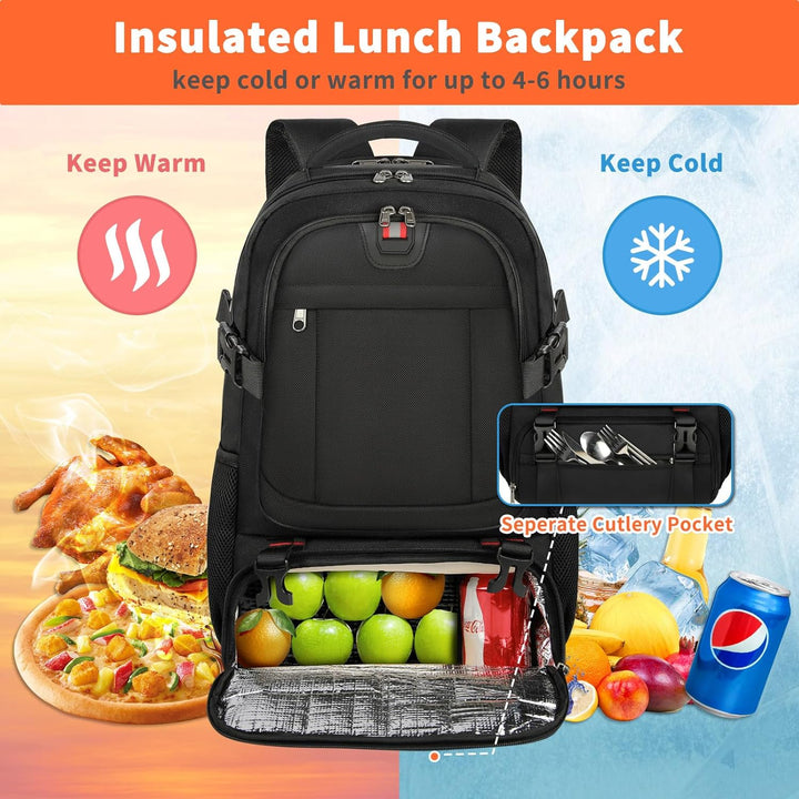 50L Laptop Travel Backpack 17.3 Inch with USB and Anti-Theft Pocket