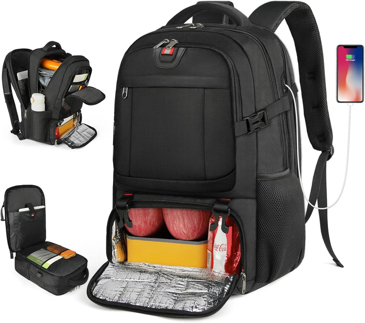 50L Laptop Travel Backpack 17.3 Inch with USB and Anti-Theft Pocket