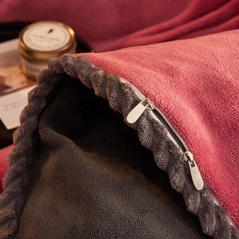 Winter Bedding Set Warm Duvet Cover with Pillowcases