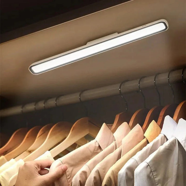 Magnetische LED-Lichtleiste – Kabellos, Wiederaufladbar & Tragbar | Ideal für Schrank, Küche, Flur & Arbeitsplatz