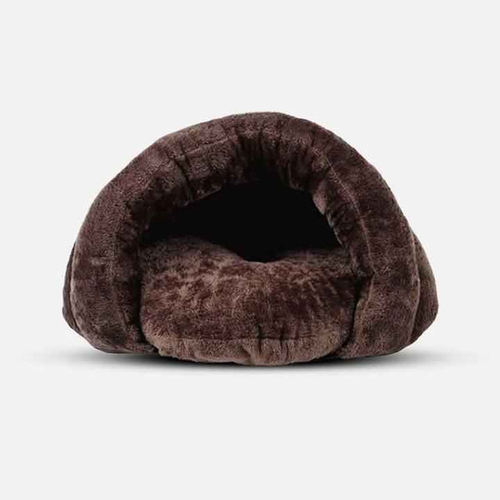 Hooded Hideaway Dog Bed for Small Dogs Indoor Use