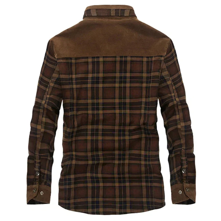 Trendige Karojacke Mit Brusttaschen Für Herren | Winter