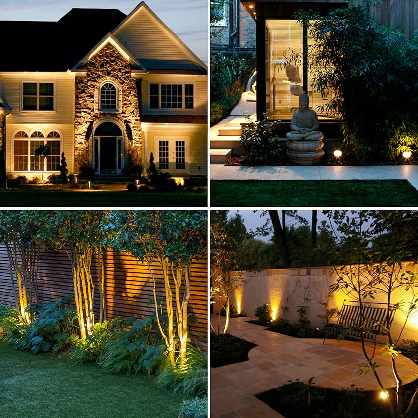 Solar Garden Spotlight Adjustable Colour Outdoor Lighting