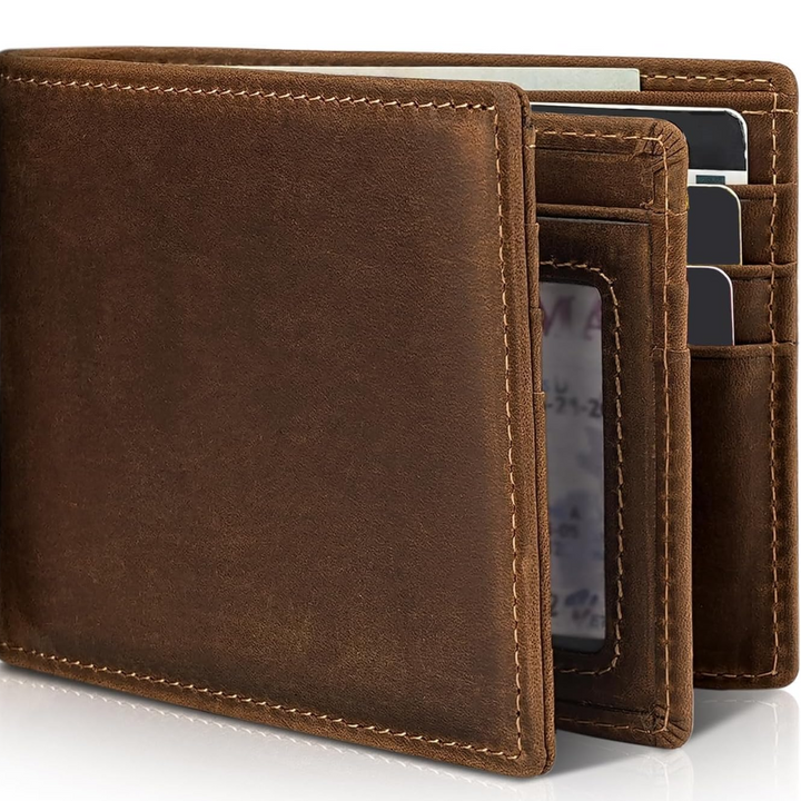 Men’s RFID Secure Slim Bifold Wallet with Multiple Card Slots