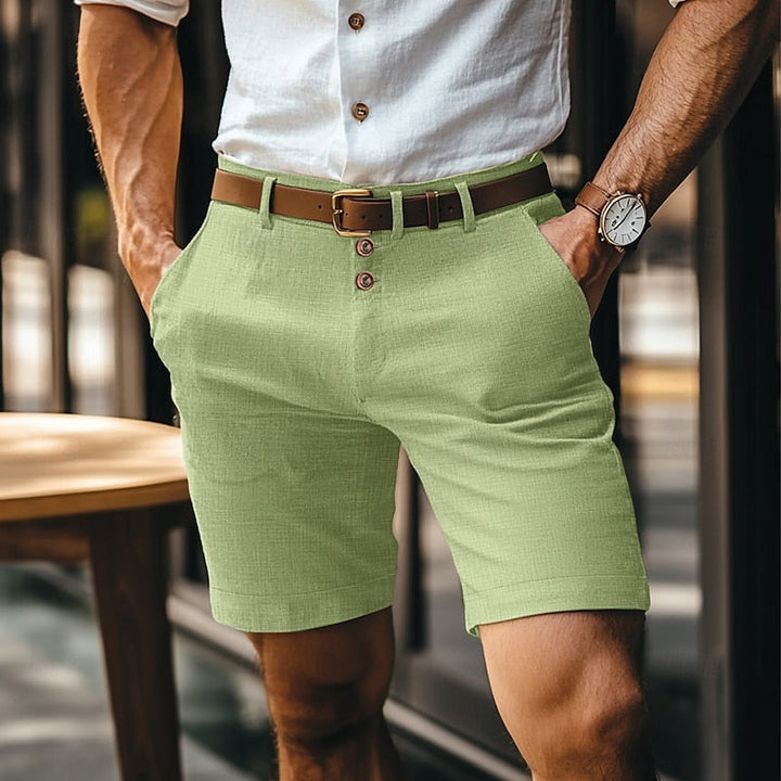 Stylische Shorts Mit Knopfleiste Für Männer | Sommer