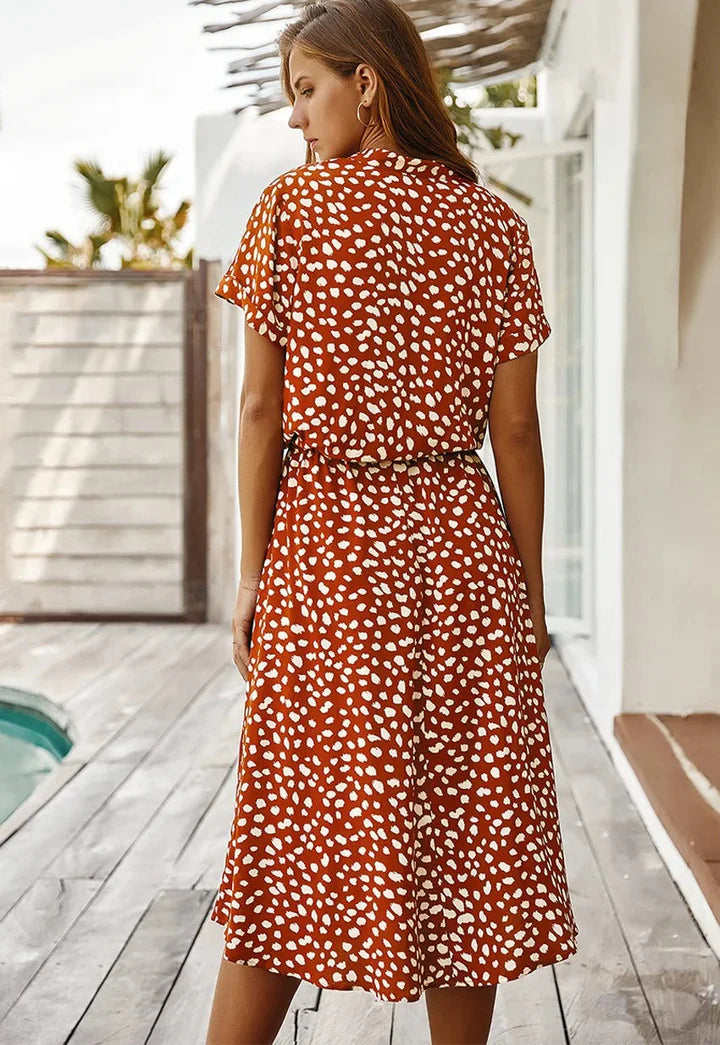 Sommerkleid mit Print für Damen – Lässig, Luftig & Bequem | Perfekt für warme Tage, Urlaub & Freizeit