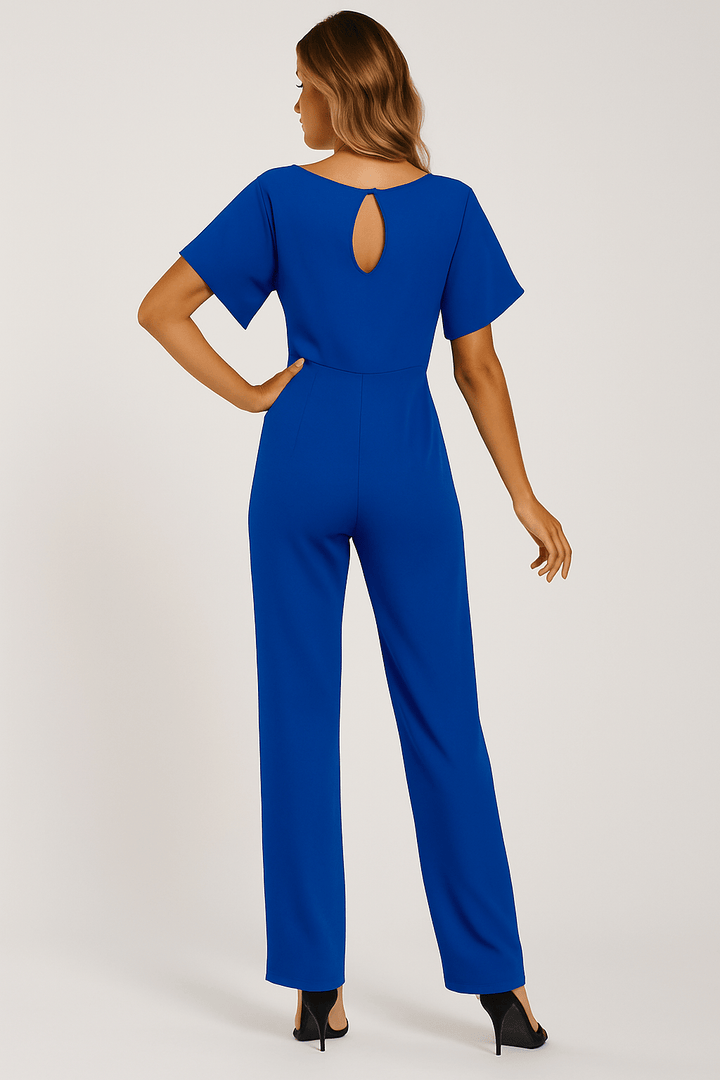 Jumpsuit Mit Bindegürtel Für Damen | Stilvolles Rückendesign