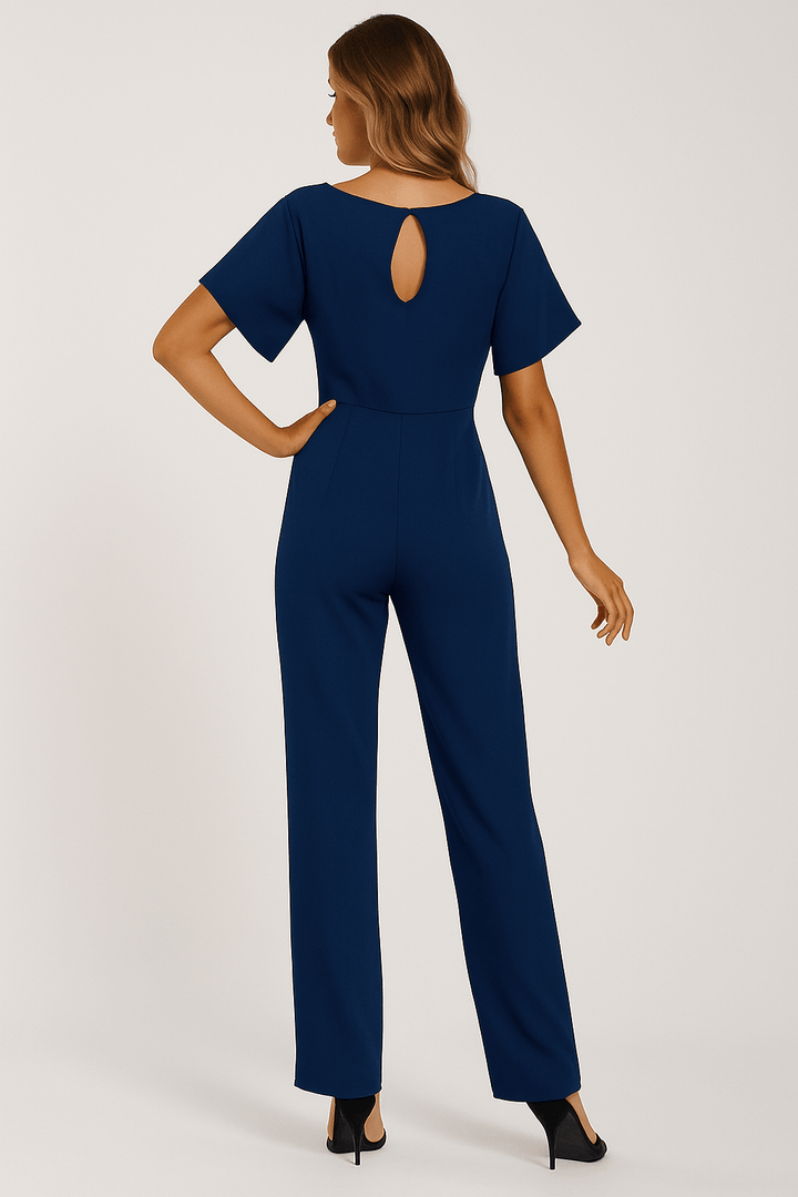 Jumpsuit Mit Bindegürtel Für Damen | Stilvolles Rückendesign