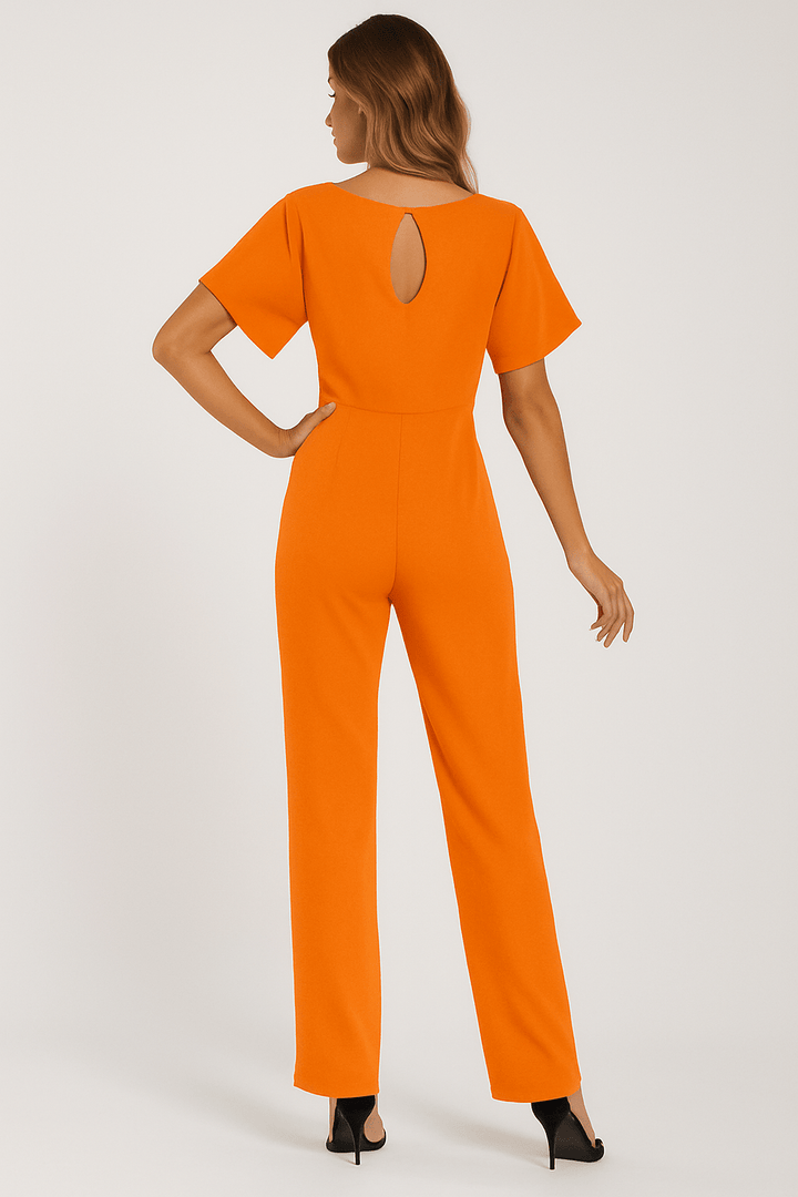 Jumpsuit Mit Bindegürtel Für Damen | Stilvolles Rückendesign