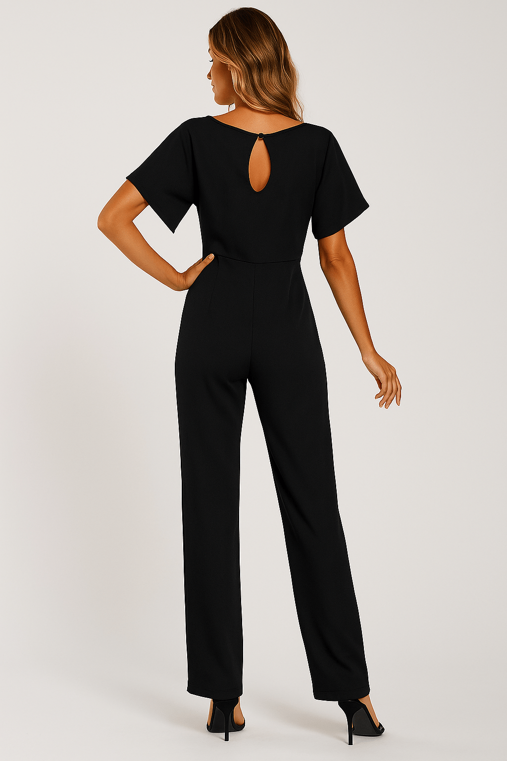 Jumpsuit Mit Bindegürtel Für Damen | Stilvolles Rückendesign