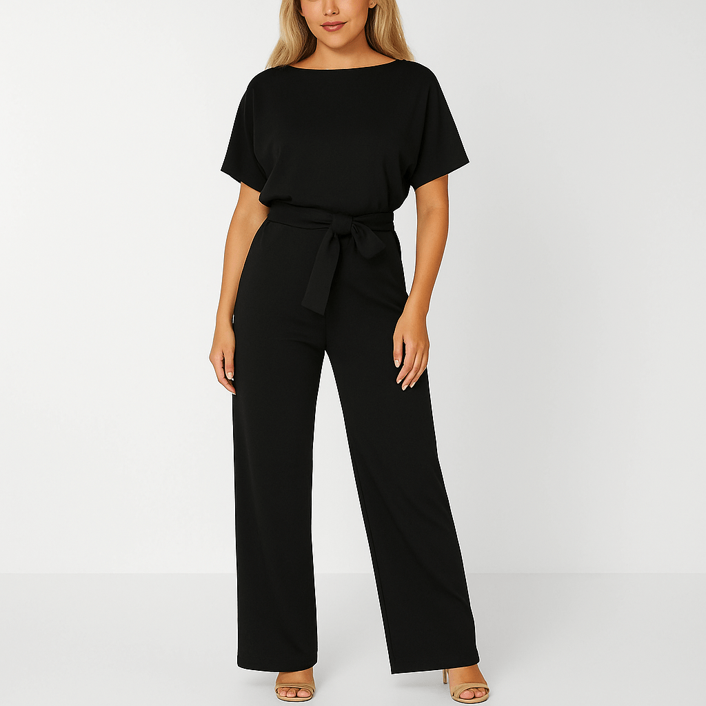 Jumpsuit Mit Bindegürtel Für Damen | Stilvolles Rückendesign