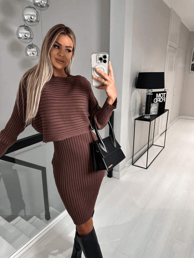Stylisches Zweiteiler-Outfit | Winter