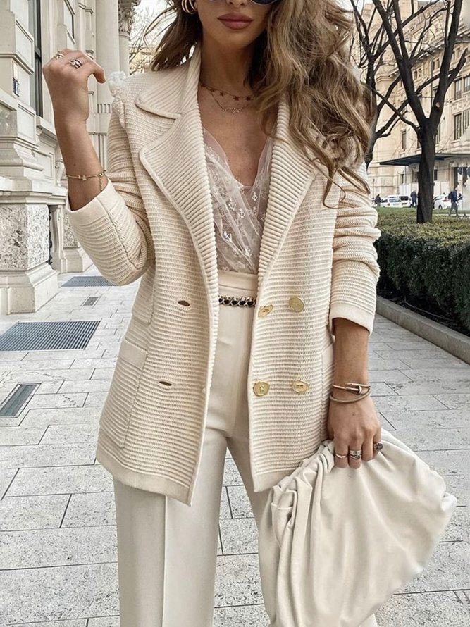 Damenblazer Mit Langarm | Button-Down