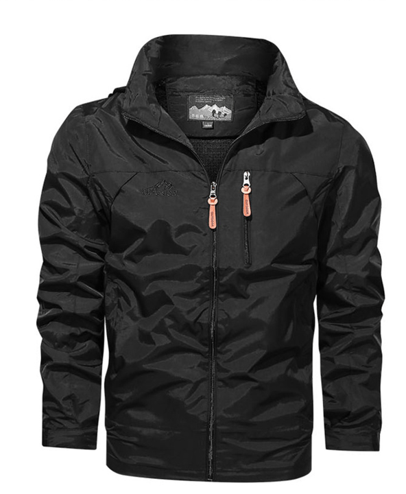 Outdoorjacke Für Herren | Mit Reißverschluss Und Brusttasche