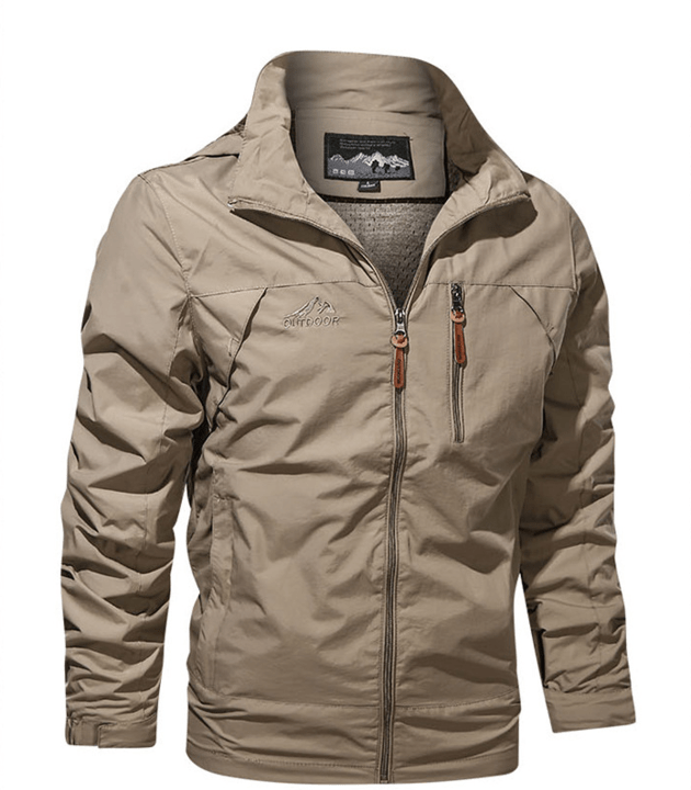 Outdoorjacke Für Herren | Mit Reißverschluss Und Brusttasche