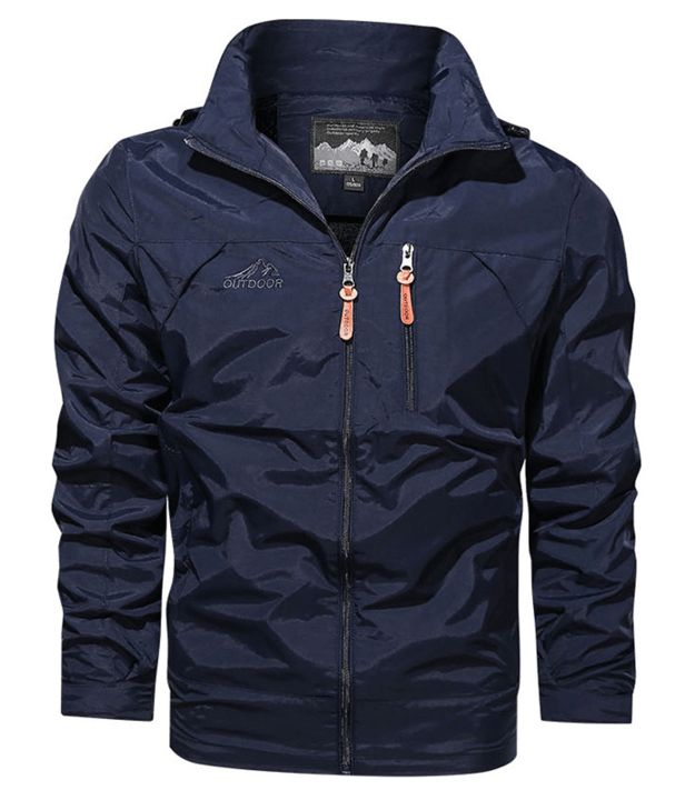 Outdoorjacke Für Herren | Mit Reißverschluss Und Brusttasche