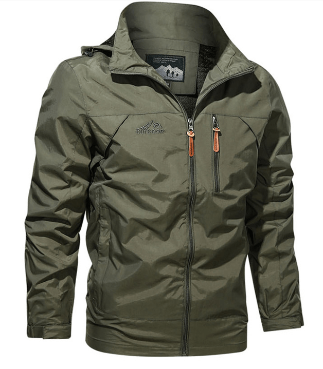 Outdoorjacke Für Herren | Mit Reißverschluss Und Brusttasche