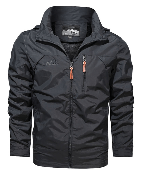 Outdoorjacke Für Herren | Mit Reißverschluss Und Brusttasche