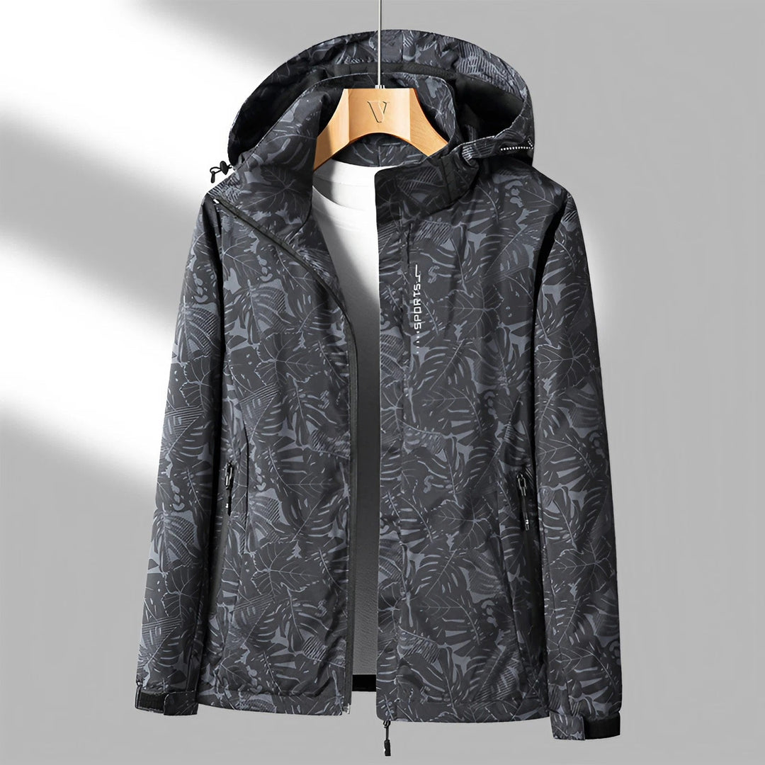 Outdoorjacke Mit Kapuze Für Damen | Mit Bedruckten Ärmeln