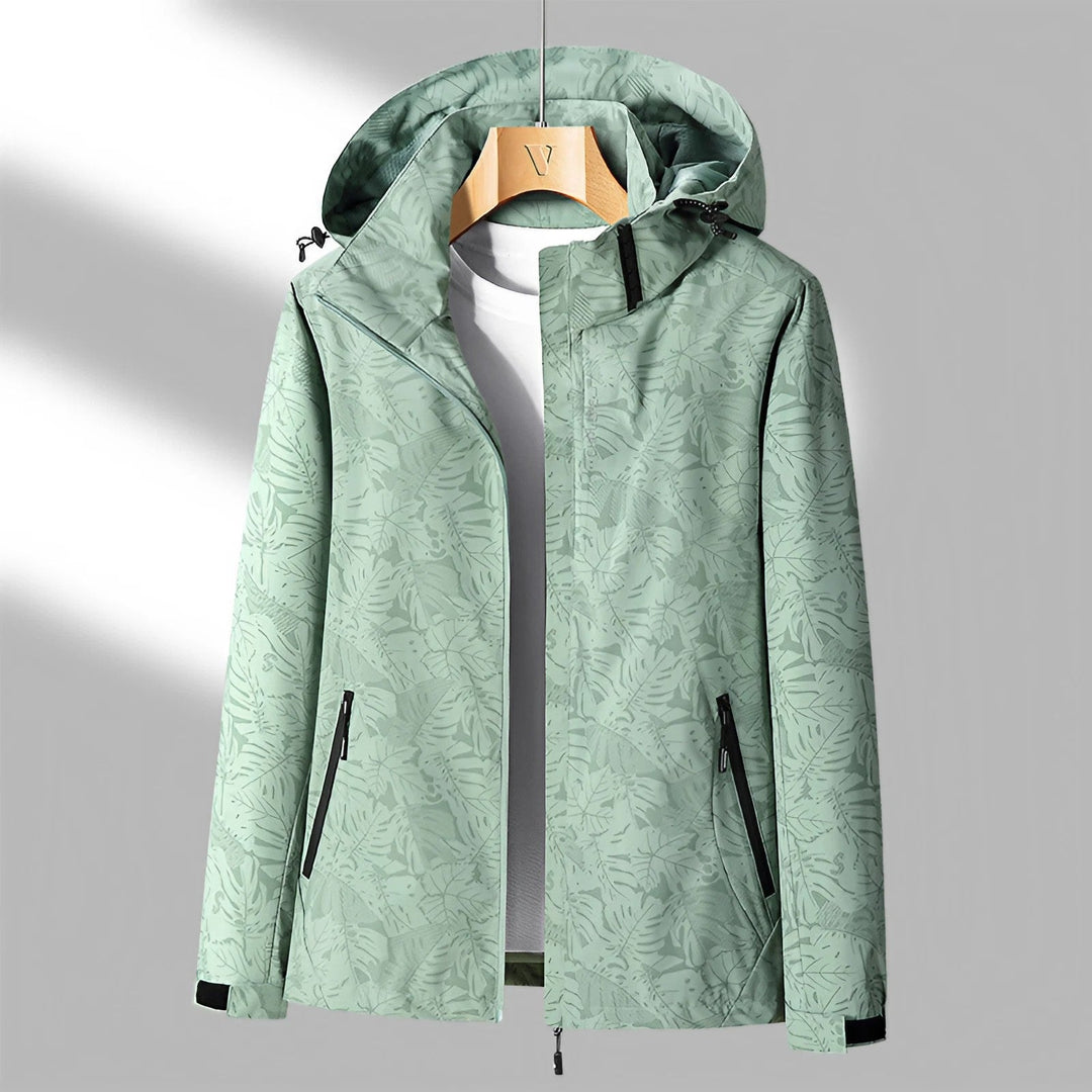 Outdoorjacke Mit Kapuze Für Damen | Mit Bedruckten Ärmeln