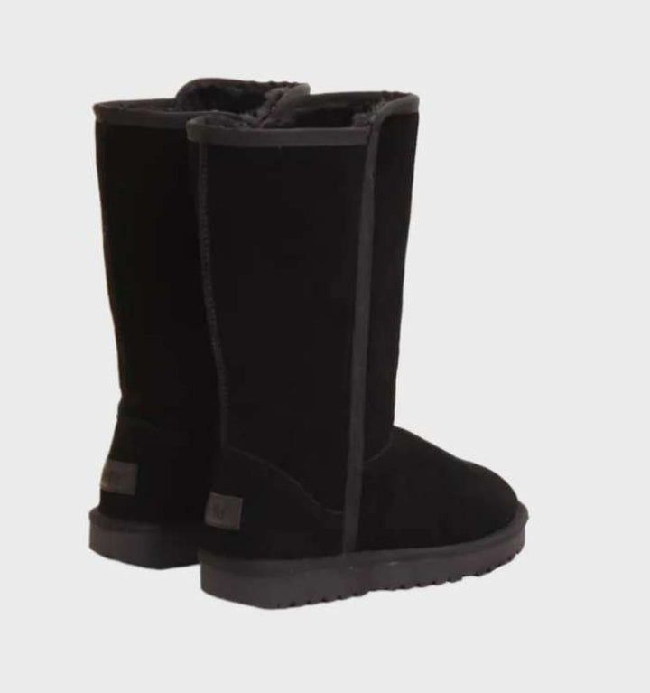 Stylische Winterstiefel Aus Wildleder Für Damen | Reißverschluss