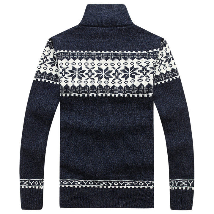 Herren Weihnachts-Strickjacke Mit Reißverschluss | Langarm