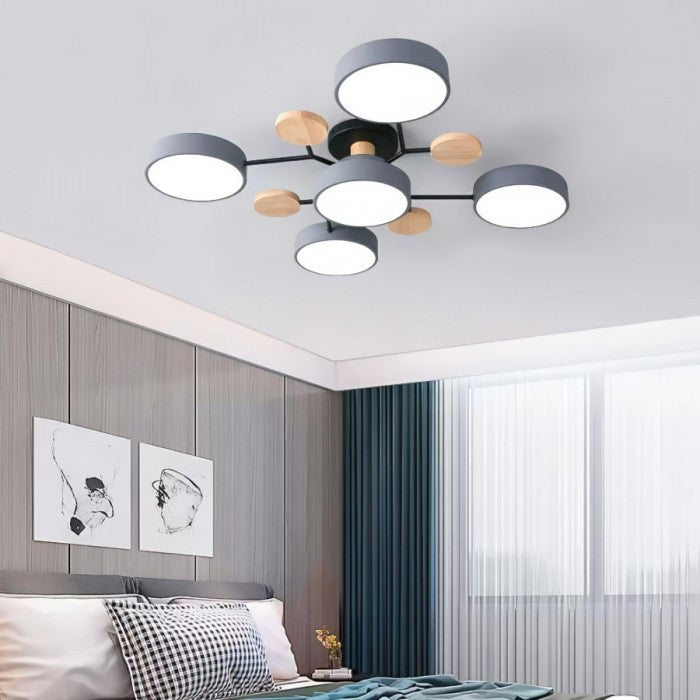 Slim Disc Branch Ceiling Light Modern Branch Design