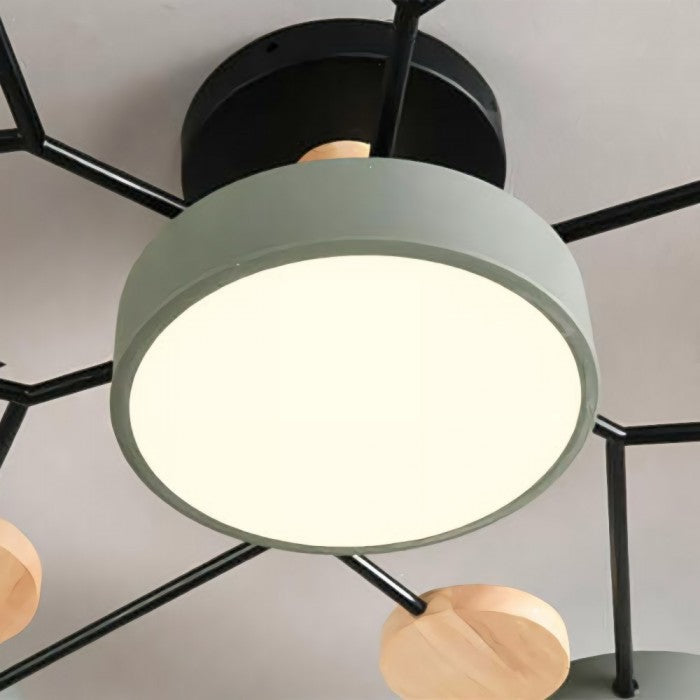 Slim Disc Branch Ceiling Light Modern Branch Design