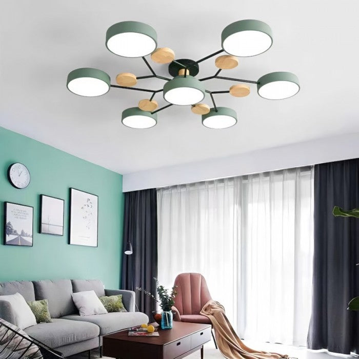 Slim Disc Branch Ceiling Light Modern Branch Design