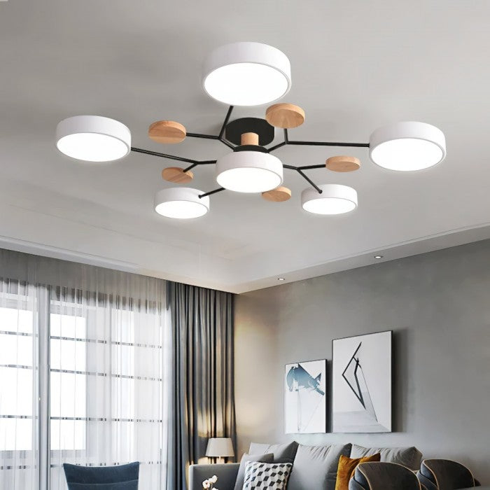 Slim Disc Branch Ceiling Light Modern Branch Design