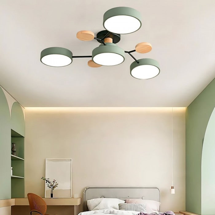 Slim Disc Branch Ceiling Light Modern Branch Design