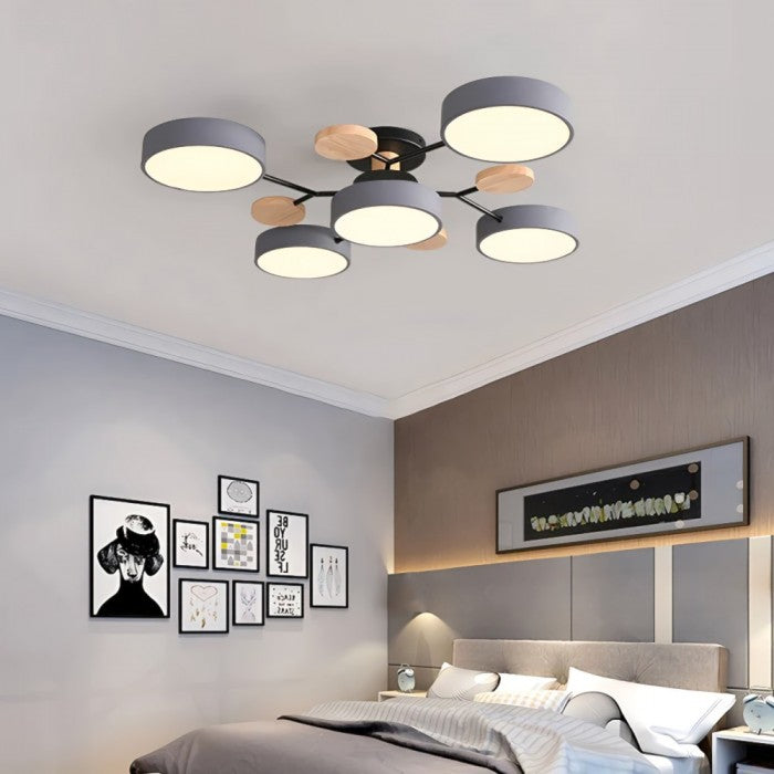 Slim Disc Branch Ceiling Light Modern Branch Design