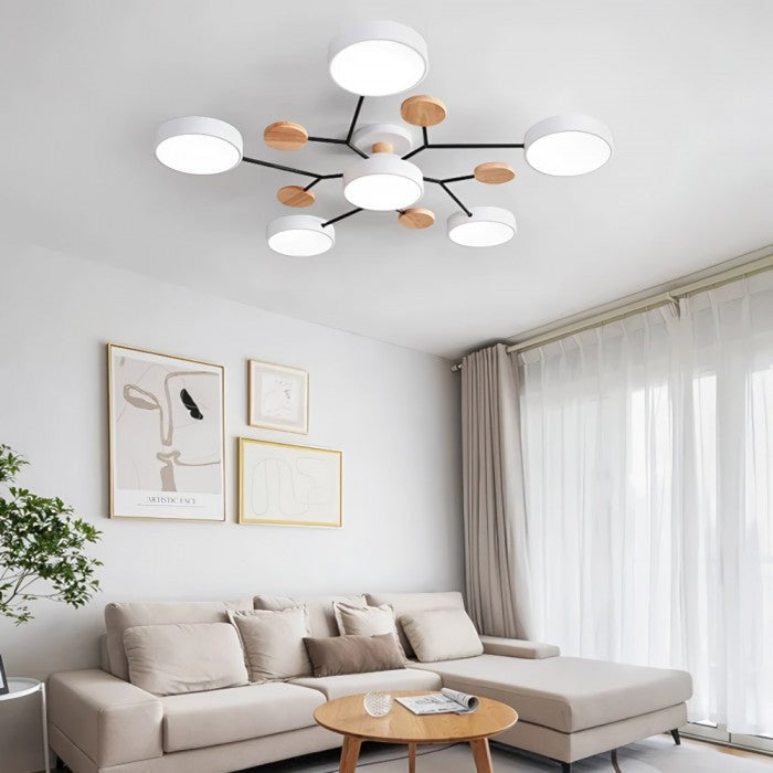 Slim Disc Branch Ceiling Light Modern Branch Design