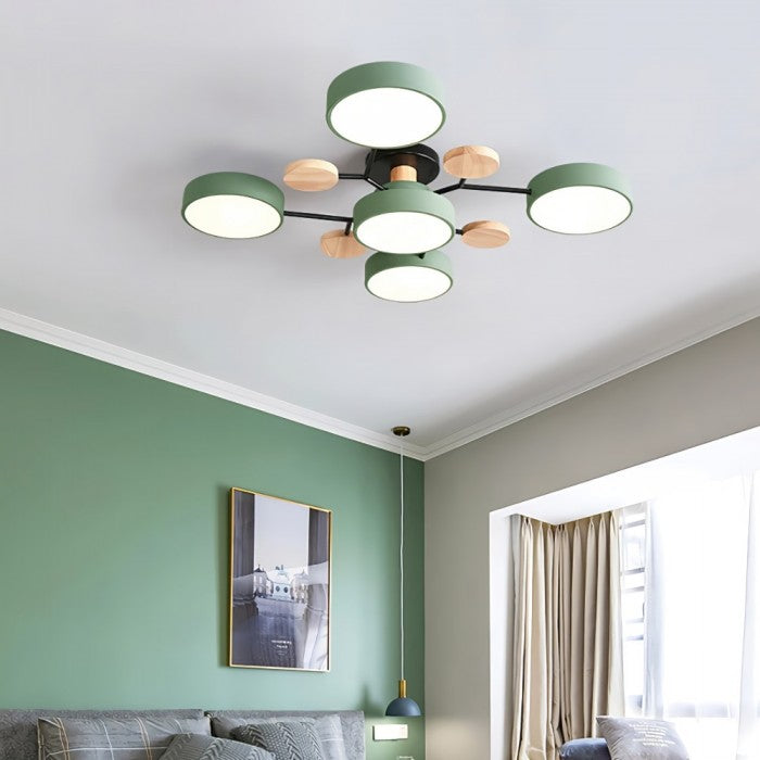 Slim Disc Branch Ceiling Light Modern Branch Design