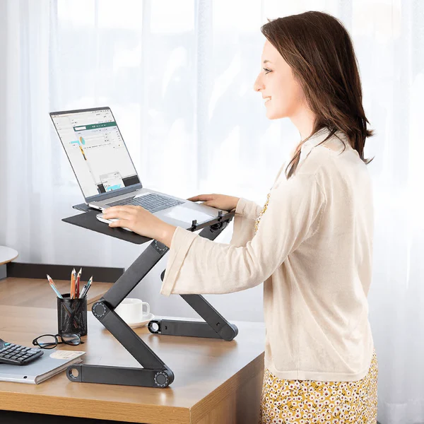 Verstellbarer 360° Laptopständer – Ergonomisch, Faltbar & Stabil | Flexibel einsetzbar im Büro, Homeoffice & unterwegs