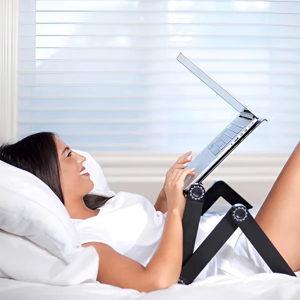 Verstellbarer 360° Laptopständer – Ergonomisch, Faltbar & Stabil | Flexibel einsetzbar im Büro, Homeoffice & unterwegs