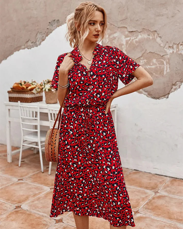 Sommerkleid mit Print für Damen – Lässig, Luftig & Bequem | Perfekt für warme Tage, Urlaub & Freizeit