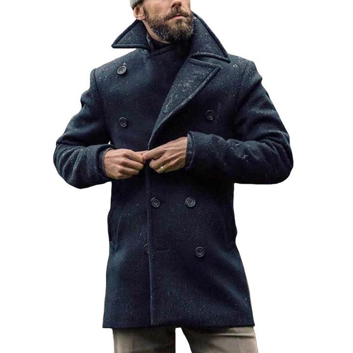 Herren Doppelreihiger Mantel | Winter