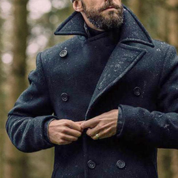 Herren Doppelreihiger Mantel | Winter